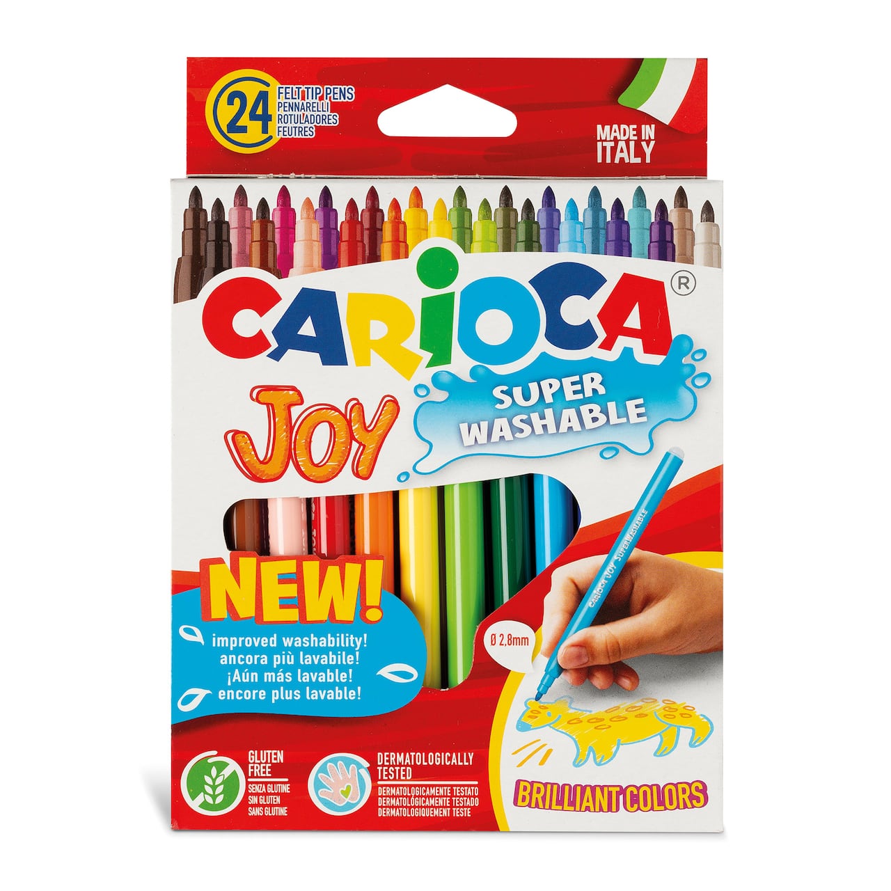 CARIOCA® Joy 2.8mm Fine Tip Washable Felt Tip Pen Set